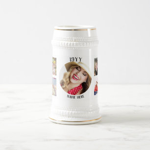 Year Born Photo MUG 50th 60th 70th 80th 30th 40th