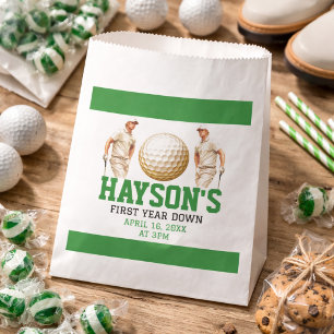 Year Down, Golf On! 1st Birthday Party Favor Bag