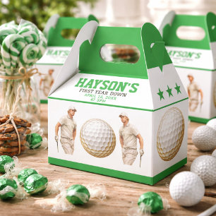 Year Down, Golf On! 1st Birthday Party Favor Boxes