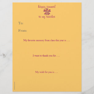 Year-end personalized teacher thank you - hearts