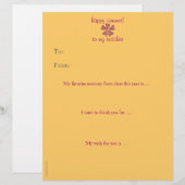 Year-end personalized teacher thank you - hearts (Front/Back)