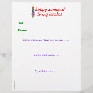 Year-end personalized teacher thank you -ice cream