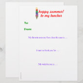 Year-end personalized teacher thank you -ice cream (Front/Back)
