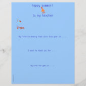 Year-end personalized teacher thank you - rocket (Front)