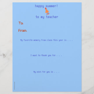 Year-end personalized teacher thank you - rocket