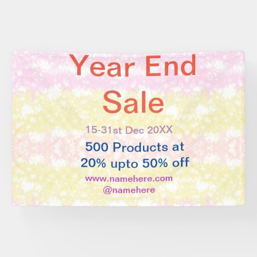 Year end sale business promotion offer add date na banner