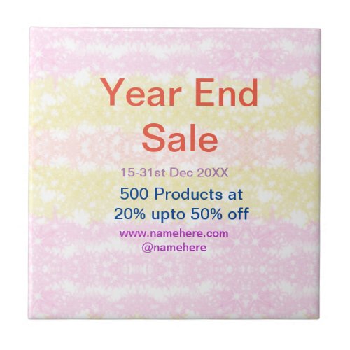 Year end sale business promotion offer add date na ceramic tile