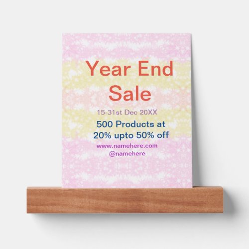 Year end sale business promotion offer add date na picture ledge