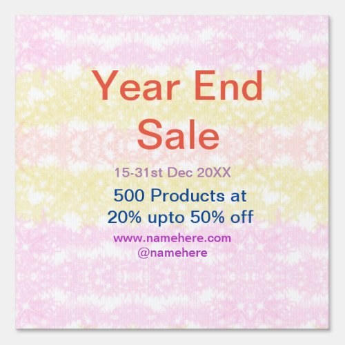 Year end sale business promotion offer add date na sign