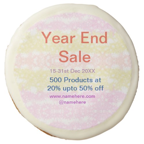 Year end sale business promotion offer add date na sugar cookie
