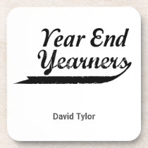 year end yearners beverage coaster