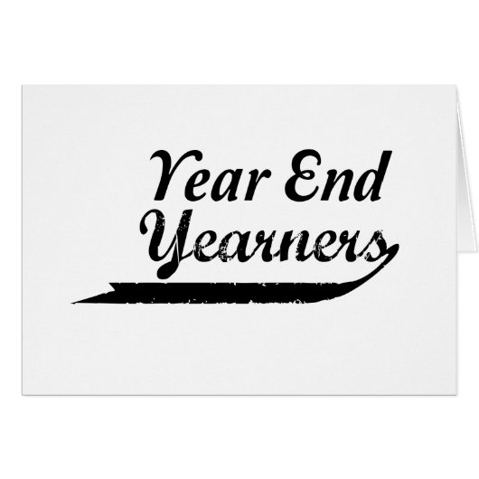 year end yearners cards (Front Horizontal)