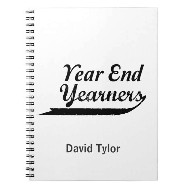 year end yearners notebook (Front)