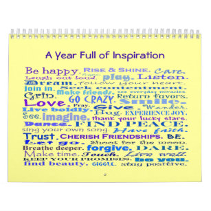 year full of inspiration calendar