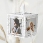 Year Full of Memories Family Photo Memory Keepsake Cube Ornament<br><div class="desc">Christmas memory ornament for family and friends. Modern editorial/scrapbook style Christmas cube ornament. Modern and minimal design with handwritten typography makes for a memorable Christmas ornament to share your favorite moments, adventures, and highlights from the year. Customize each side of the cube with a special family memory along with the...</div>
