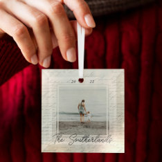 Year Full Of Memories Family Photo Memory Keepsake Glass Ornament at Zazzle