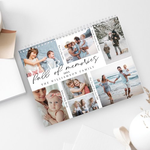 Year Full of Memories Photo Collage  Highlights Calendar