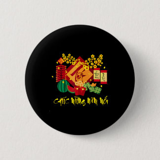 Year Happy Vietnamese Lunar Chuc Mung Button