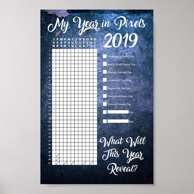 Year in Pixels 2019 Poster (Front)