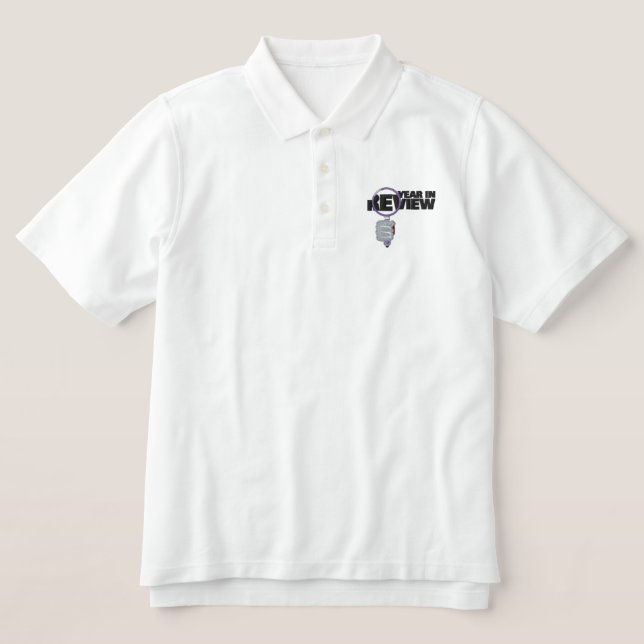 YEAR IN REVIEW EMBROIDERED POLO SHIRT (Design Front)