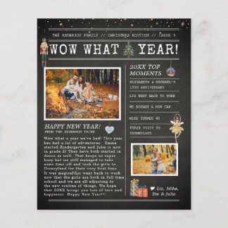 Year in Review Letter | Family Christmas Flyer
