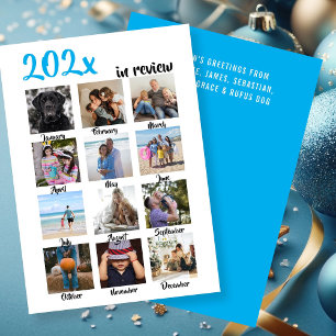 Year in Review Photo Christmas Personalized Holiday Card