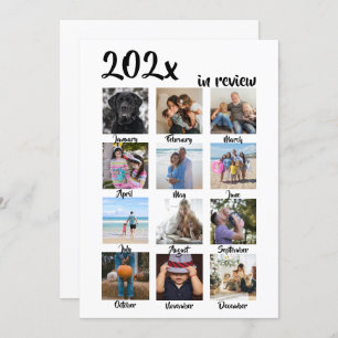 Year in Review Photo Christmas Personalized Holiday Card