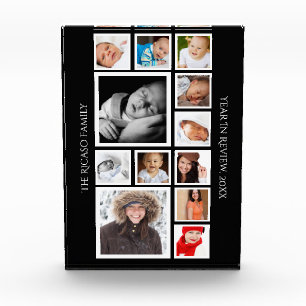 Year In Review Unique Custom Personalized 12 Image Photo Block