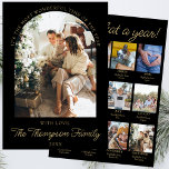 Year In Review What A Year Photo Christmas Collage Holiday Card<br><div class="desc">Reflect on the highlights of the year with our Black and Gold Year In Review What A Year Photo Christmas Collage Holiday Card. This elegant holiday card is the perfect blend of sophistication and sentiment, featuring a sleek black and gold design that beautifully frames your favorite memories. Ideal for a...</div>
