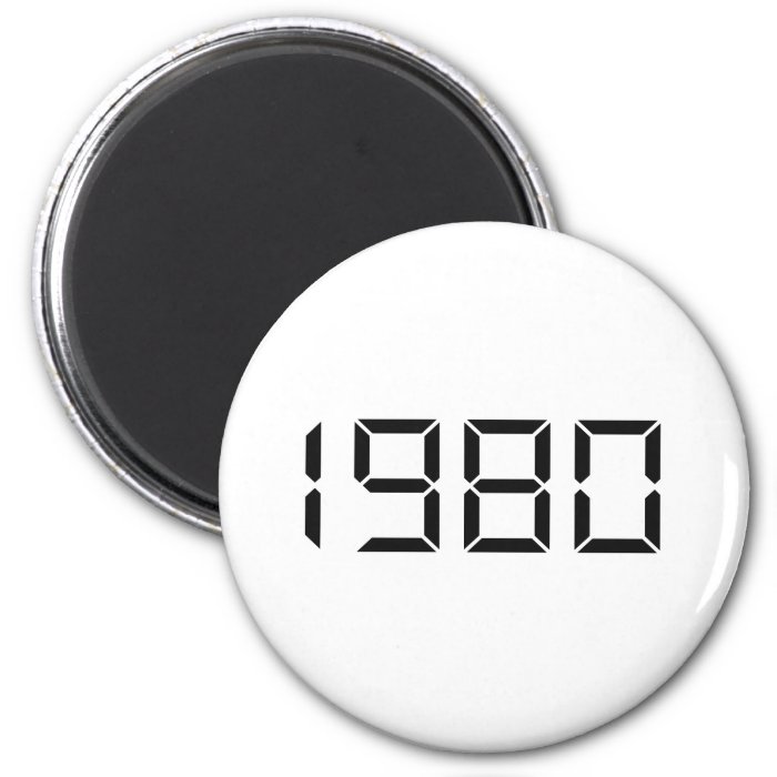 Year of birth   1980   Birthday Refrigerator Magnets