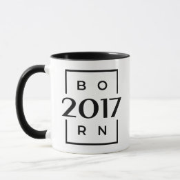 Year of birth 2017 mug