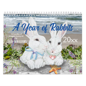 Year of Rabbit Bunny Cute Nature Woodland Art Calendar