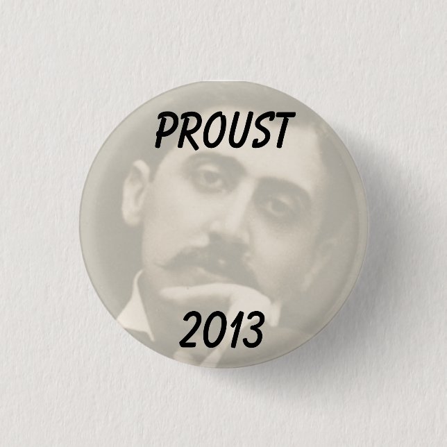 Year of Reading Proust Badge Pinback Button (Front)