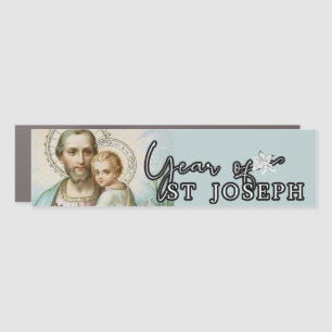 Year of St. Joseph Religious Catholic St. Joseph Car Magnet