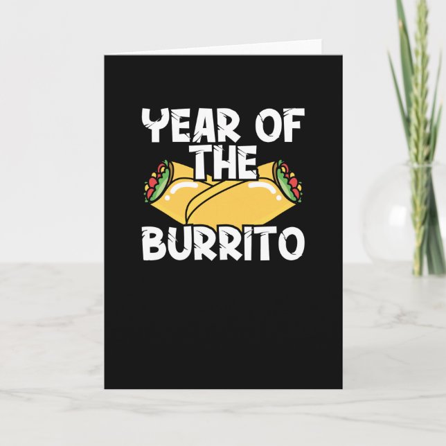 Year of the Burrito Card (Front)