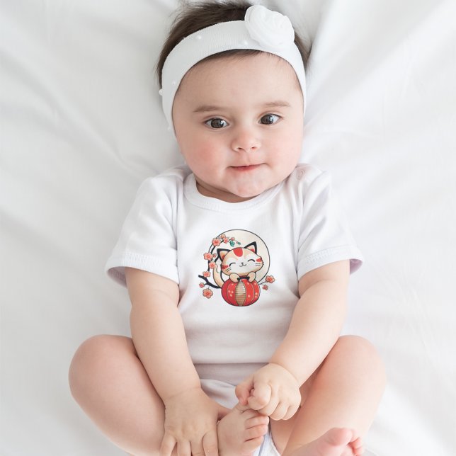 Year of the Cat 2023 Vietnamese New Year, Lil Jack Baby Bodysuit (Creator Uploaded)