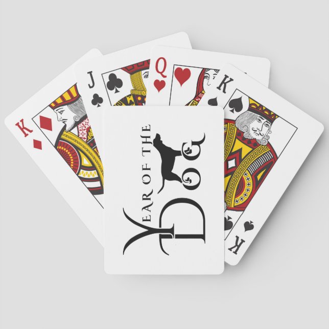 Year of the dog poker cards (Back)