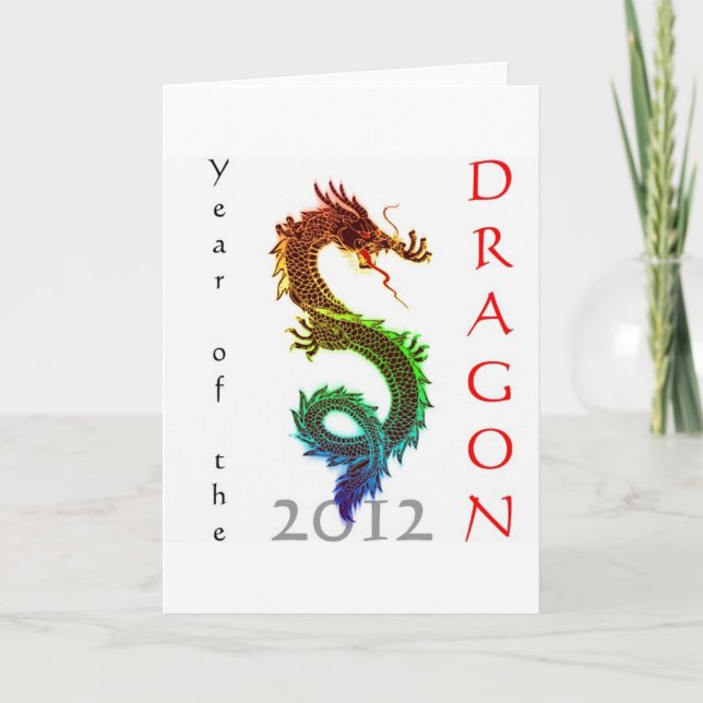 Year of the Dragon 2012 Greeting Card (Front)