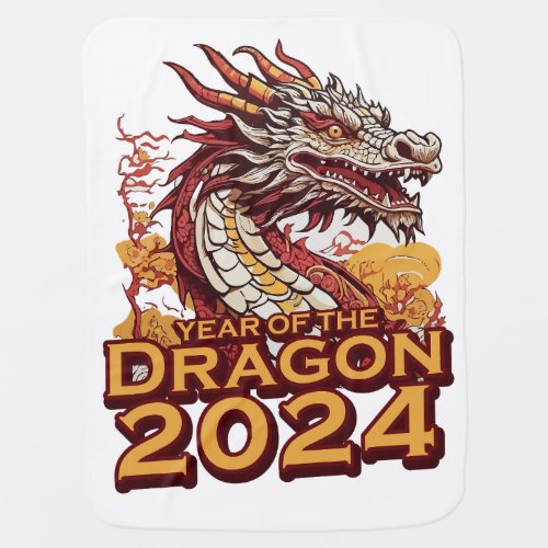 Year of the dragon 2024 Baby Blankets Dragon Baby Blanket