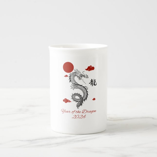 Year of the Dragon 2024 Bone China Mug (Front)