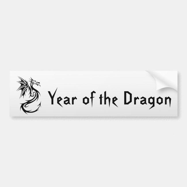 Year of the Dragon 2024 Bumper Sticker