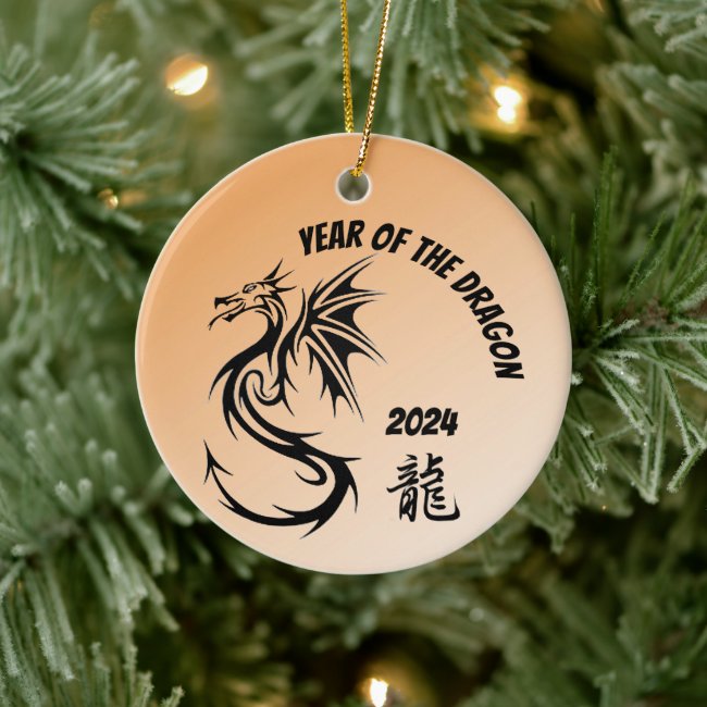 Year of the Dragon 2024 Ceramic Ornament