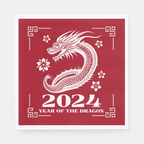 Year of the Dragon 2024 _ Chinese Lunar New Year Napkins