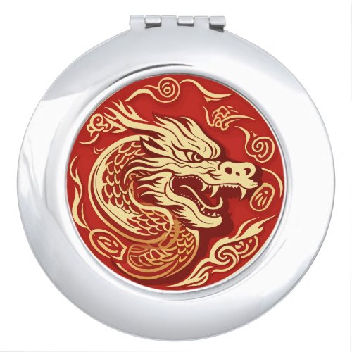 Year Of The Dragon 2024 Chinese Lunar Year 2024 Compact Mirror