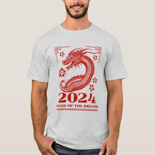 Year of the Dragon 2024 _ Chinese New Year in Red T_Shirt