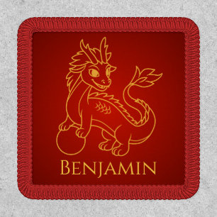 Year of the Dragon 2024 Chinese Zodiac Custom Name Patch