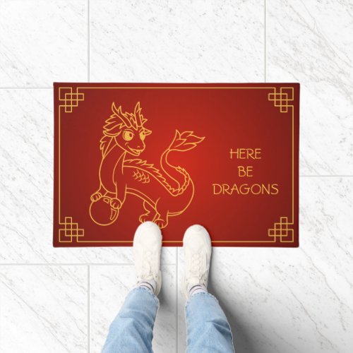 Year of the Dragon 2024 Chinese Zodiac Doormat
