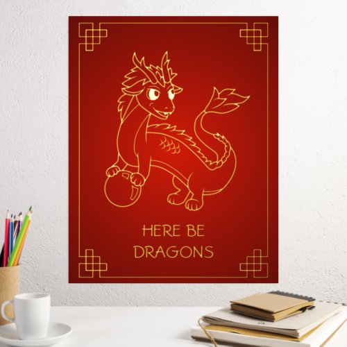 Year of the Dragon 2024 Chinese Zodiac Foil Prints