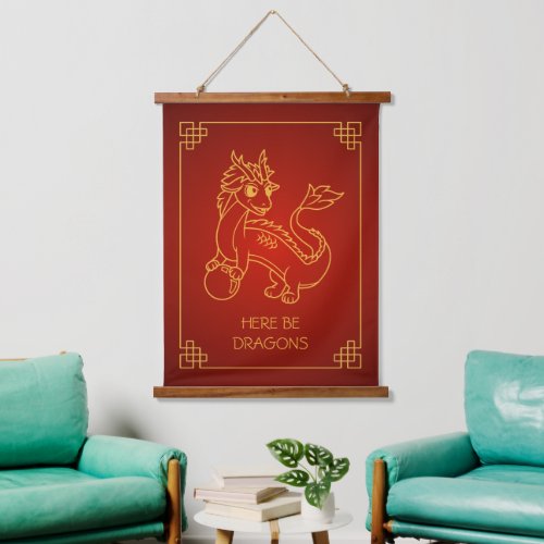 Year of the Dragon 2024 Chinese Zodiac Hanging Tapestry