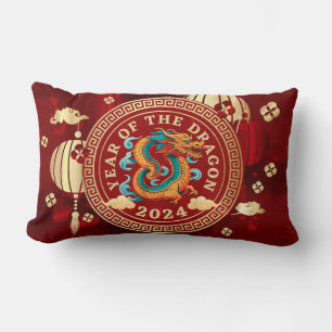 Year of the Dragon 2024 Chinese Zodiac Sign Lumbar Pillow
